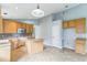 Spacious kitchen with ample cabinet space and a center island, ready for customization at 6702 Imperial Oak Ln, Orlando, FL 32819