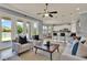 Spacious living room open to the kitchen, featuring comfortable seating and abundant natural light at 8150 Prestbury Dr, Orlando, FL 32832