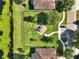Aerial view of community playground within a fenced green space and convenient parking at 8150 Prestbury Dr, Orlando, FL 32832
