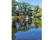Picturesque pond view, framed by trees, offers a tranquil environment at 5964 Peregrine Ave # C02, Orlando, FL 32819