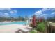 Resort-style pool with ample seating and umbrellas provides a luxurious and relaxing experience at 10658 Bannan St, Orlando, FL 32832