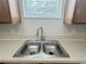 Close-up view of a stainless steel kitchen sink with modern faucet, set in a clean and functional countertop at 1625 Priory Cir, Winter Garden, FL 34787