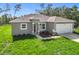 Charming single-story home showcasing manicured lawn and neutral exterior paint at 16253 Sw 29Th Court Rd, Ocala, FL 34473