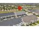 Aerial view showcasing the property in proximity to local neighborhood at 1632 Tropical Palms Circle, Kissimmee, FL 34747