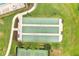 Aerial view of the bocce ball court surrounded by a sidewalk at 2362 Datura Loop, St Cloud, FL 34772