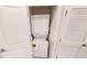Stacked washer and dryer, providing convenient in-unit laundry options at 3150 Paradox Cir # 102, Kissimmee, FL 34746