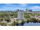 Scenic aerial view of the condo with the cityscape as the backdrop at 400 E Colonial Dr # 1202, Orlando, FL 32803