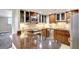 Stylish kitchen showcasing stainless steel appliances, granite countertops, and modern cabinets at 400 E Colonial Dr # 1202, Orlando, FL 32803