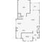 Detailed floor plan illustrating the layout of the home's main level including the kitchen, living room and garage at 473 Oviedo Blvd, Oviedo, FL 32765