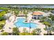 Aerial view of a resort style pool and amenities, perfect for relaxation and entertainment at 4731 Clock Tower Dr # 105, Kissimmee, FL 34746
