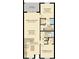 Detailed floor plan illustrating the layout of the home, including room dimensions and features at 4731 Clock Tower Dr # 105, Kissimmee, FL 34746