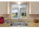 Close up on kitchen sink and window overlooking the backyard and lanai at 5076 Nw 21St Loop, Ocala, FL 34482
