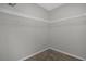 An empty walk-in closet shows the blank canvas awaiting the organization of personal items at 523 Tortugas St, Haines City, FL 33844