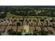 Aerial view showcasing the property's location within a well-manicured neighborhood at 578 Newhall Ln, Debary, FL 32713