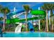 Exciting water slides in a variety of colors and shapes for a thrilling experience at the waterpark at 1283 Blue Paradise Way, Clermont, FL 34714