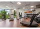 Community gym area featuring state-of-the-art equipment, large windows, and well-lit space for workouts at 14501 Grove Resort Ave # 3636, Winter Garden, FL 34787