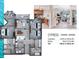 Floor plan showcasing the layout of the residence with two bedrooms, two bathrooms, and living areas at 14501 Grove Resort Ave # 3636, Winter Garden, FL 34787