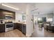Modern kitchen featuring stainless steel appliances and an open layout at 14501 Grove Resort Ave # 3636, Winter Garden, FL 34787