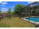 This partially shaded backyard features a lush lawn and is enclosed for privacy and security at 2903 Joseph Cir, Oviedo, FL 32765