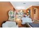Elegant living room and dining area featuring hardwood floors and ornate furniture at 294 Hunt St, Clermont, FL 34711
