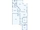 Detailed floor plan of the house, showcasing the layout of rooms and their dimensions at 4813 River Gem Ave, Windermere, FL 34786