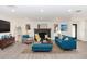 Cozy living room featuring stylish furniture and fireplace at 817 Helen Ave, Deland, FL 32720