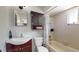 Cozy bathroom with a vanity, toilet, and a shower/tub combination at 12381 Antonio Cir, Orlando, FL 32826