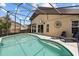 Backyard features a refreshing in-ground pool, sun loungers, screened enclosure, and direct access to the home at 219 Old Mill Cir, Kissimmee, FL 34746