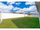 Large fenced backyard offering ample space for recreation at 2226 Majestic Span Ave, Eagle Lake, FL 33839