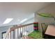 Upper level of a bedroom with built-in skylights and unique wall decor at 2714 Hunt Club Ln, Orlando, FL 32826