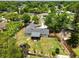 Aerial view of home with large, fenced backyard, screened patio, mature trees and proximity to neighborhood at 3520 Balsam Dr, Winter Park, FL 32792