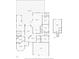 Detailed floor plan of the first level showcasing the layout of rooms and dimensions at 3697 Rolling Hills Ln, Apopka, FL 32712