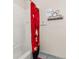Tiled shower with a Mickey Mouse shower curtain at 4640 Eagle Peak Dr, Kissimmee, FL 34746