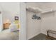 Walk-in closet with a view to the bedroom highlighting closet storage space at 4640 Eagle Peak Dr, Kissimmee, FL 34746