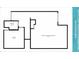 Floor plan of first floor showcasing layout of bathroom, bedroom, kitchen, living, and dining areas at 8941 Bismarck Palm Rd, Kissimmee, FL 34747