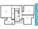 Floor plan of second floor showcasing the layout of bedrooms, bathrooms, hallway, and staircase at 8941 Bismarck Palm Rd, Kissimmee, FL 34747