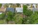 Overhead view of the home and neighborhood, surrounded by lush greenery at 1094 Henry Balch Dr, Orlando, FL 32810
