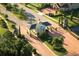 Aerial view of the gated entrance of the Providence community at 1474 Lake Side Ave, Davenport, FL 33837