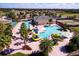 Aerial view of the community pool and recreation area at 1474 Lake Side Ave, Davenport, FL 33837