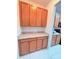 Butler's pantry area with extra counter space and cabinet storage at 1726 Brassie Ct, Kissimmee, FL 34746