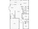 Detailed floor plan showcasing the layout of the home, including the kitchen, bedrooms, bathrooms, and living areas at 1825 Needham Rd, Apopka, FL 32712