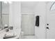 Bathroom with a glass-enclosed shower, toilet and sink at 1969 Crystal Downs Ct, Oviedo, FL 32765