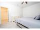 Clean bedroom design featuring a large bed, white dresser, and an open closet to enhance space at 2024 Sw 153Rd Loop, Ocala, FL 34473