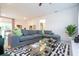 Open living space featuring a gray sofa, modern coffee table, and inviting atmosphere at 2024 Sw 153Rd Loop, Ocala, FL 34473
