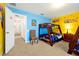 bedroom featuring bunk beds and unique cartoon character decorations at 2648 Daulby St, Kissimmee, FL 34747