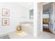 Bright bathroom with a soaking tub, neutral tiling, and decor at 2836 Simile St, Kissimmee, FL 34746