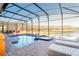 Indoor pool and spa with relaxing lounge chairs at 2836 Simile St, Kissimmee, FL 34746