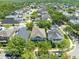 Aerial view of a residential area with manicured lawns and tree-lined streets at 3813 Goldenglow Dr, Orlando, FL 32828