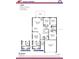Detailed floor plan showcasing the layout of a 1,635 sq ft home with four bedrooms, two baths, and a two-car garage at 4586 Se 25Th Loop, Ocala, FL 34480