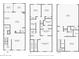 This floorplan features the home's layout on three floors with dimensions for each room and area at 625 Pavia Loop, Lake Mary, FL 32746